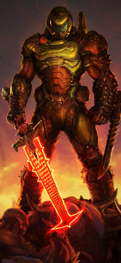 Fond d'écran iPhone Doom Eternal 5k