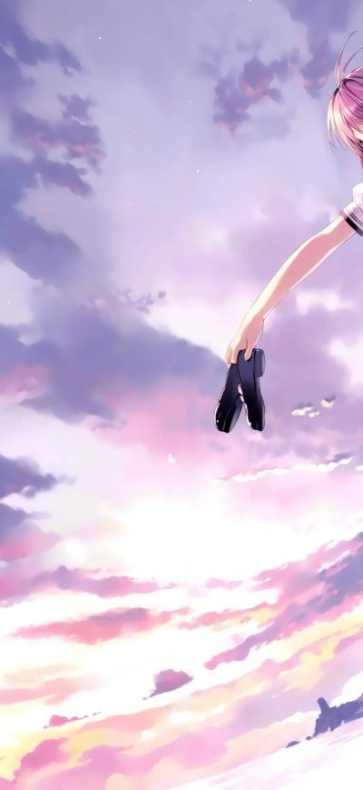 Fond d'écran Hinata Yuuhi Anime Girl 4k sur iPhone