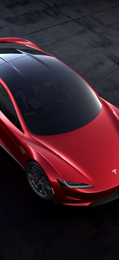 Fond d'écran iPhone Tesla Roadster 2018