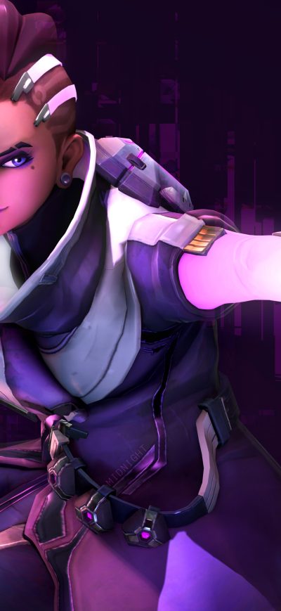 Fond d'écran iPhone Sombra Overwatch 5k