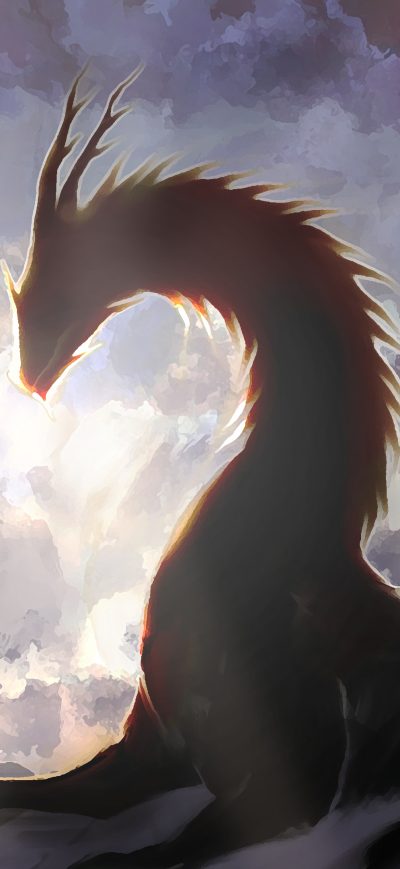 Fond d'écran iPhone Dragon Fantasy Artwork 4k