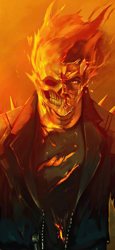 Fond d'écran iPhone Ghost Rider 4k Artwork 2020
