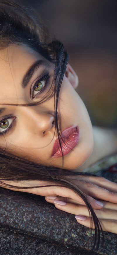 Fond d'écran iPhone Green Eyes Girl 4k