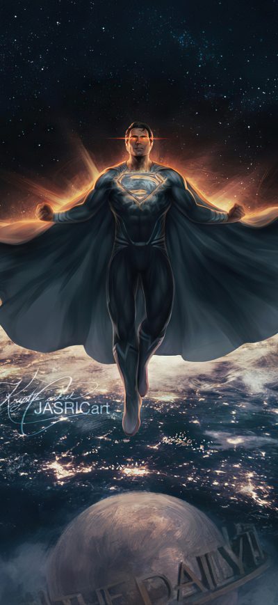 Fond d'écran iPhone Justice League Zack Superman Black Suit 4k