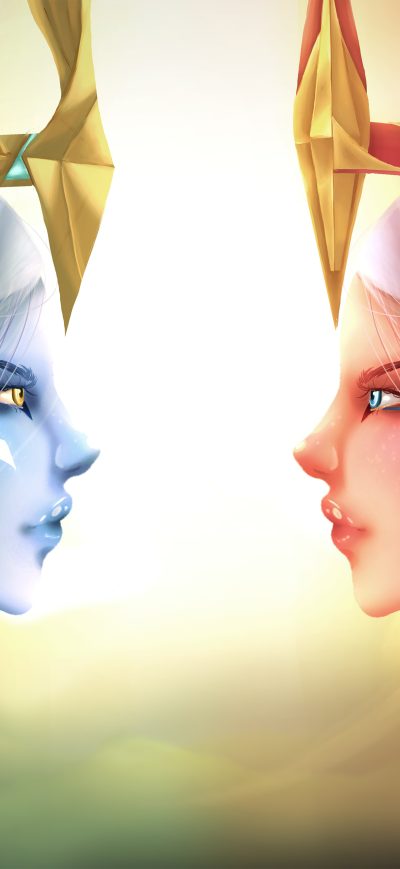 Fond d'écran iPhone Dawnbringer Vs Duskbringer Soraka League Of Legends 5k