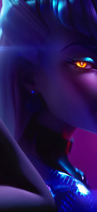 Fond d'écran iPhone Kda Evelynn League Of Legends 4k