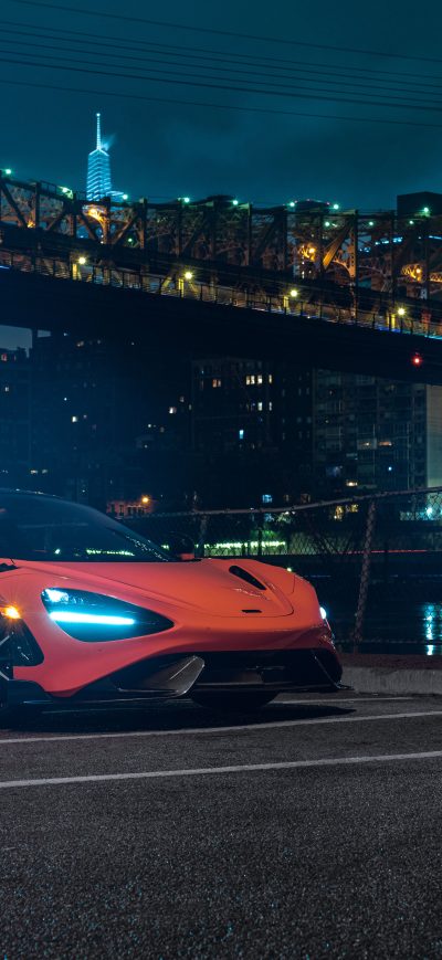 Fond d'écran iPhone 2021 McLaren 765LT 8k