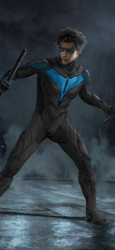 Fond d'écran iPhone Titans Nightwing 5k