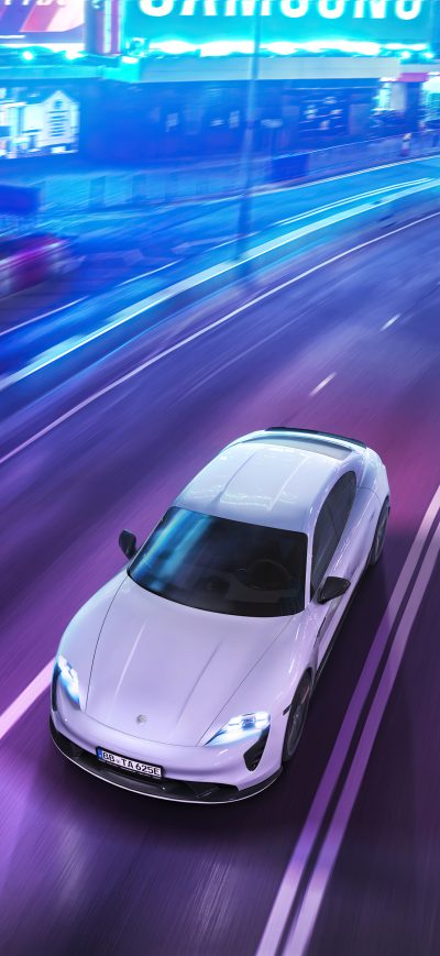 Fond d'écran iPhone Tech Art Porsche Taycan Aerokit 5k