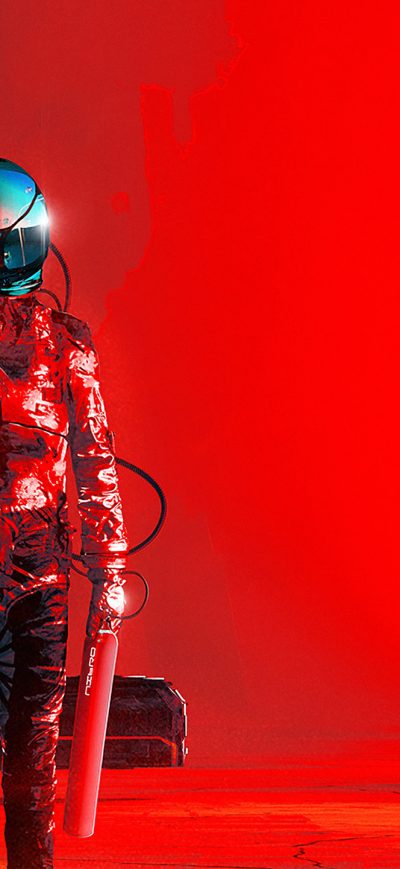 Fond d'écran iPhone Iron Scifi Astronaut 4k