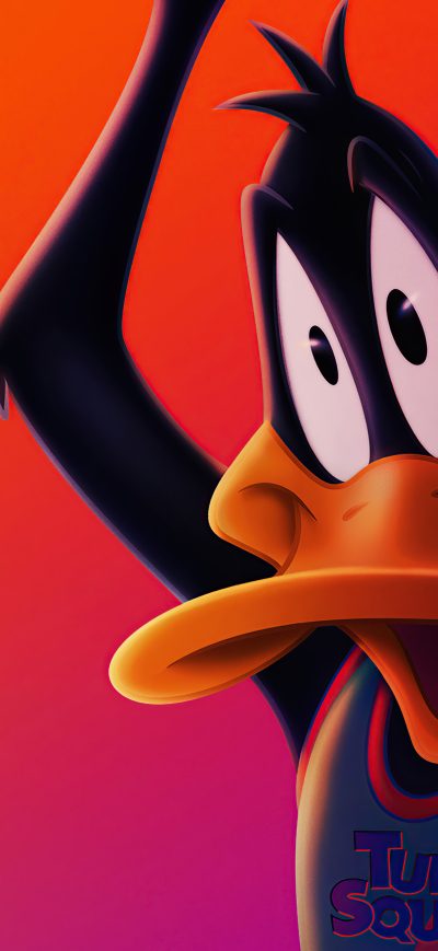 Fond d'écran iPhone Daffy Duck Space Jam A New Legacy 8k