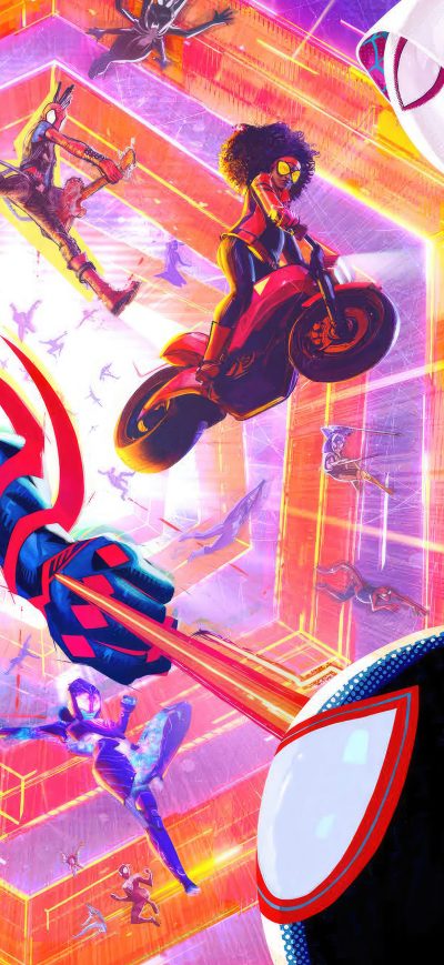 Fond d'écran iPhone SpiderMan Across The Spider Verse 4k