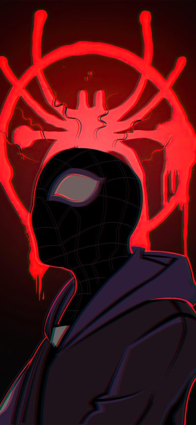 Fond d'écran iPhone Spider Man Miles Looking Up 4k 2020