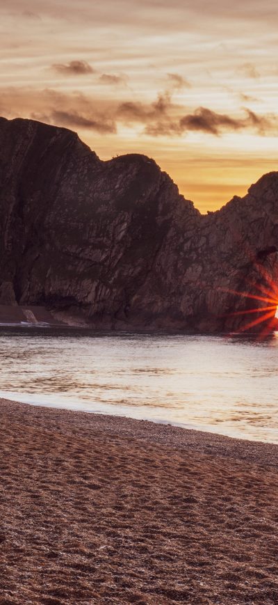 Fond d'écran iPhone Sunrise And Sunset Coast 4k