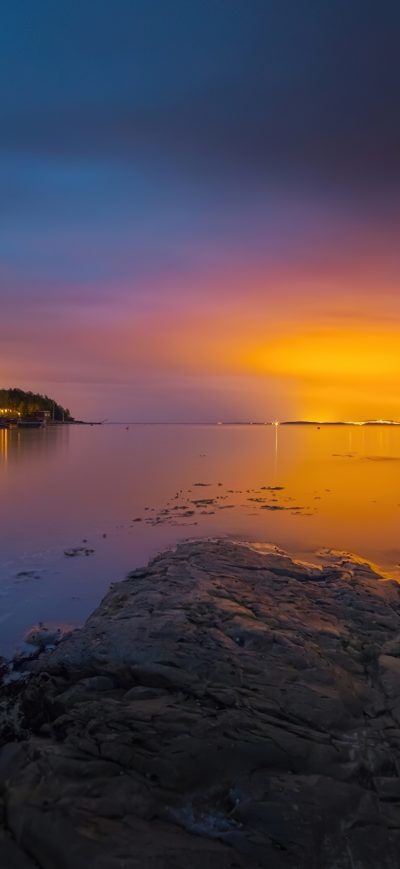 Fond d'écran iPhone Horizon Sunset 4k