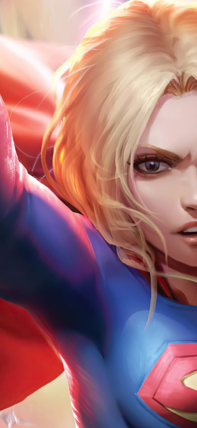 Fond d'écran iPhone Supergirl 4k Artwork