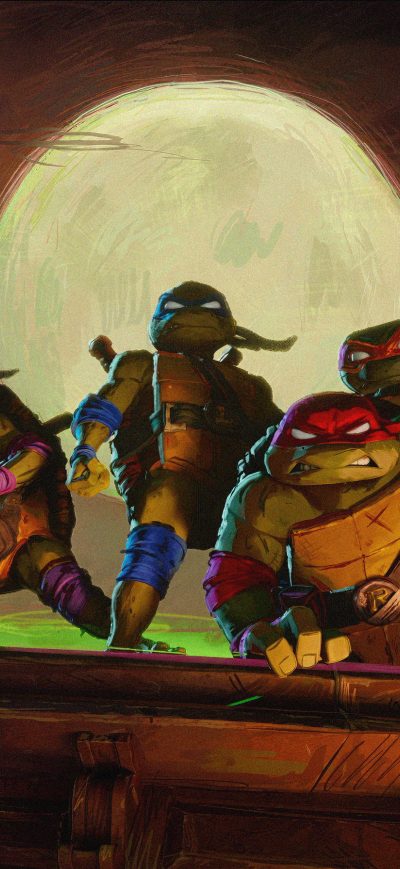 Fond d'écran iPhone 2023 Teenage Mutant Ninja Turtles Mutant Mayhem Movie 5k