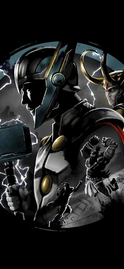 Fond d'écran iPhone Thor Ragnnarok Minimal