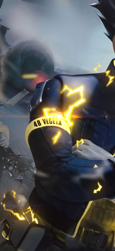 Fond d'écran iPhone Dragon Ball Vegeta 5k