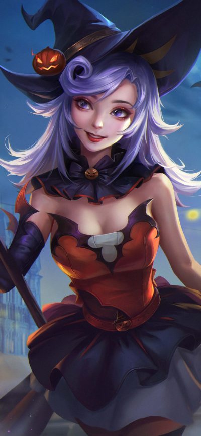 Fond d'écran iPhone Happy Halloween Witch 2020