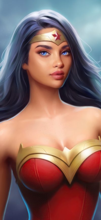 Fond d'écran iPhone Wonder Woman Comic Art 5k