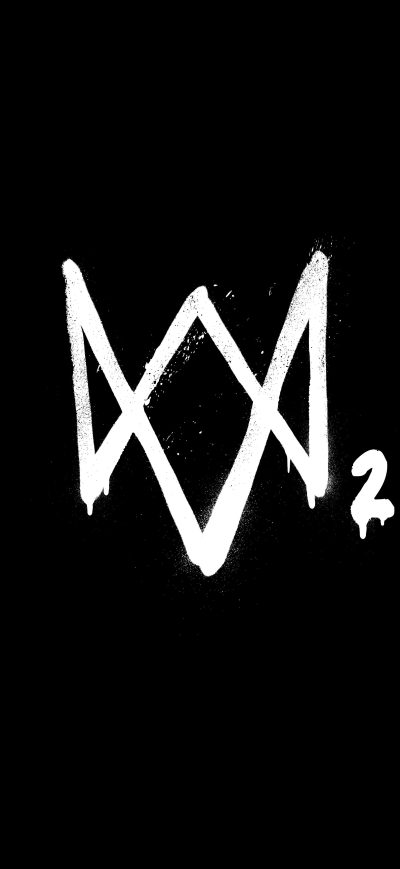Fond d'écran iPhone Watch Dogs 2 8k Logo