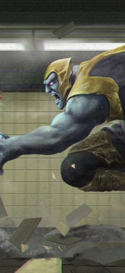 Fond d'écran iPhone Thanos Vs Iron Man Avengers Infinity War