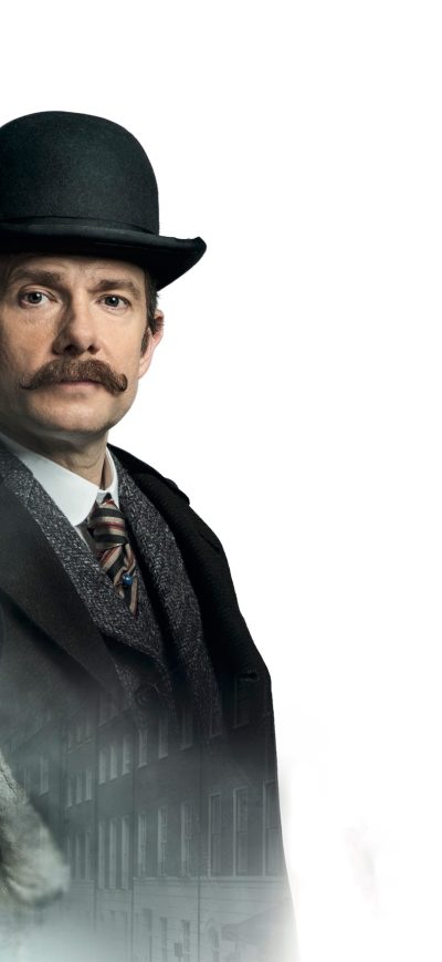 Fond d'écran iPhone Benedict Cumberbatch And Martin Freeman In Sherlock Holmes 5k