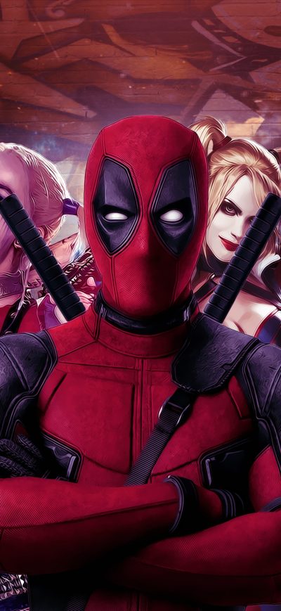 Fond d'écran iPhone Deadpool And Harley Quinn