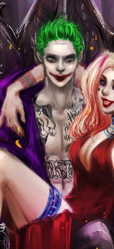 Fond d'écran Joker And Harley Quinn Pride sur iPhone