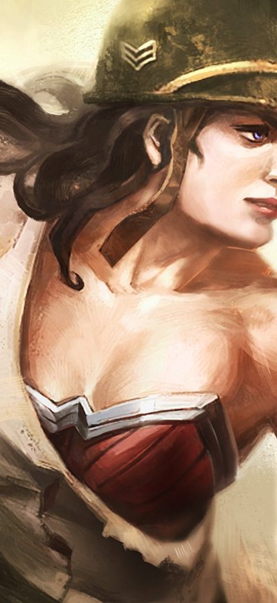 Fond d'écran iPhone Wonder Woman Warrior