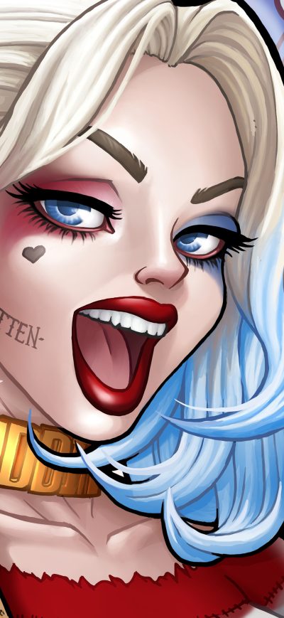 Fond d'écran iPhone Suicide Squad Harley Quinn Art