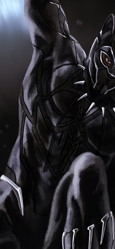 Fond d'écran iPhone Black Panther Artwork 4k