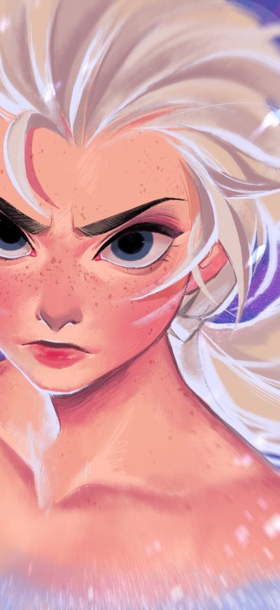 Fond d'écran iPhone Frozen 2 Elsa Art