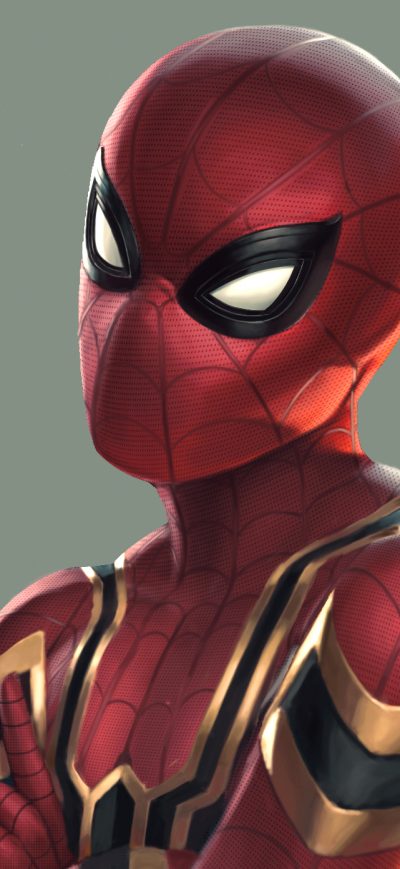 Fond d'écran Iron Spidey sur iPhone