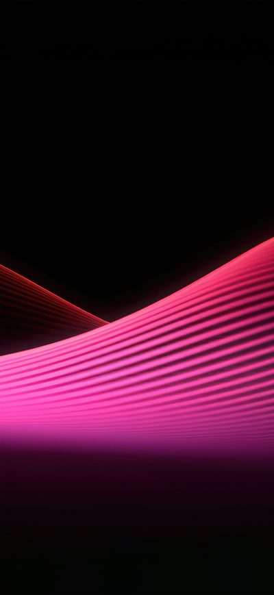 Fond d'écran iPhone Wave Glow Abstract Pink 5k