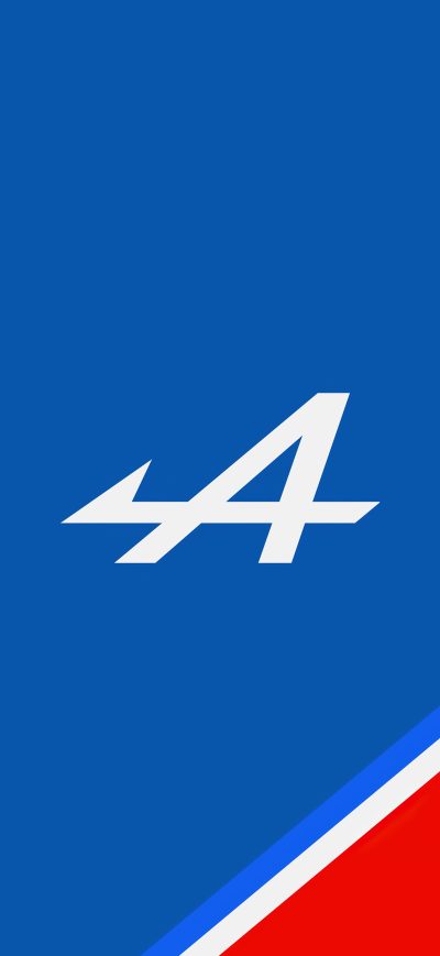 Fond d'écran iPhone Alpine F1 Logo Minimal