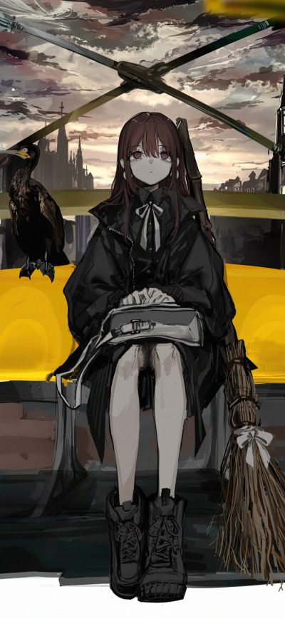 Fond d'écran iPhone Gothic Anime Girl 4k
