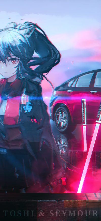 Fond d'écran iPhone Arknights Anime Girl 4k