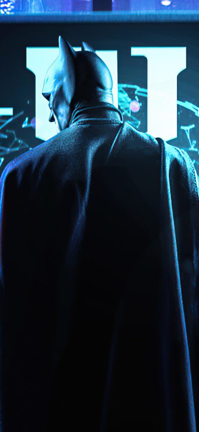 Fond d'écran iPhone Cyberpunk City Scifi Batman