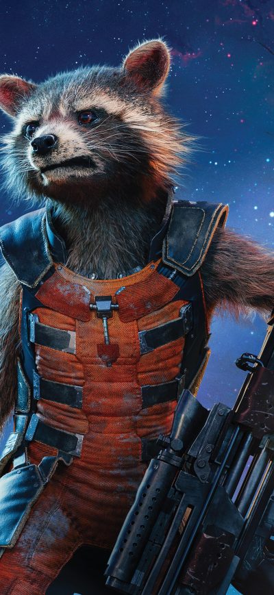 Fond d'écran iPhone Rocket Raccoon Guardians Of The Galaxy 5k