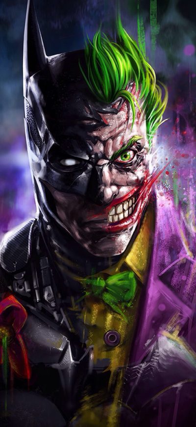 Fond d'écran iPhone Batman Joker Art