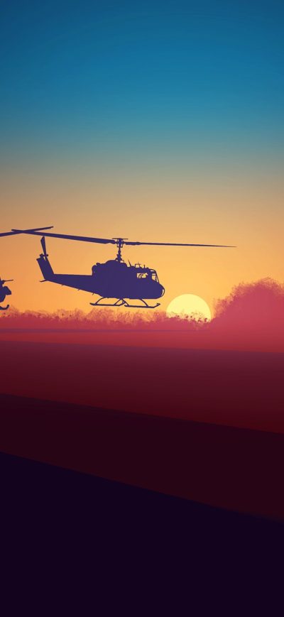 Fond d'écran iPhone Military Helicopters Minimalsm