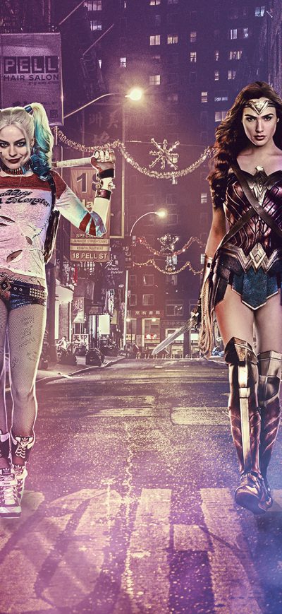 Fond d'écran iPhone Harley Quinn And Wonder Woman