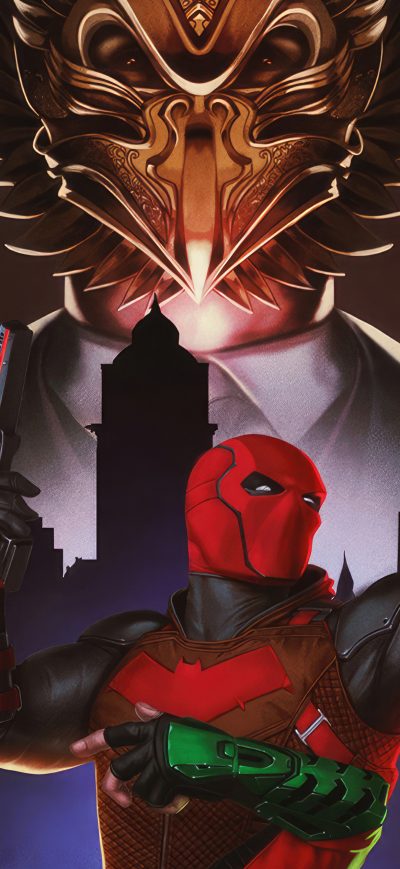 Fond d'écran iPhone Gotham Knight Red Hood 5k