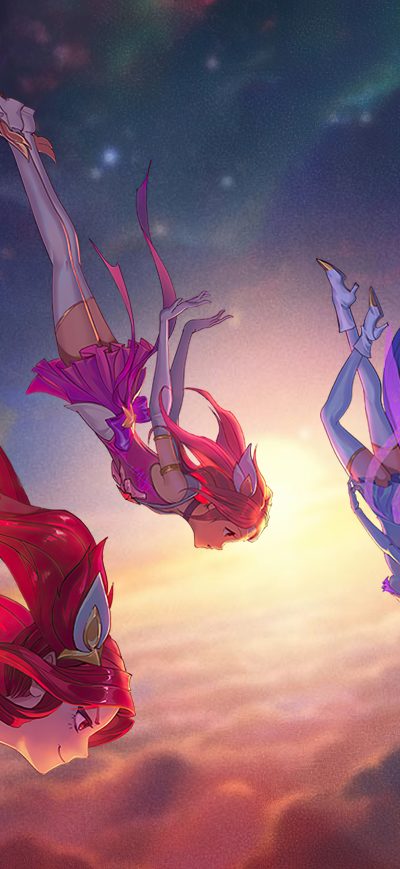 Fond d'écran iPhone Lux Janna Poppy Jinx Lulu League Of Legends Star Guardian 4k