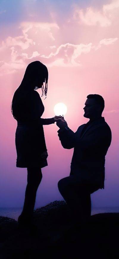 Fond d'écran iPhone Boy Putting Ring On The Girl 5k