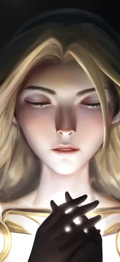 Fond d'écran iPhone Lux League Of Legends Closed Eyes 4k