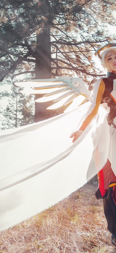 Fond d'écran iPhone Mercy Overwatch Cosplays