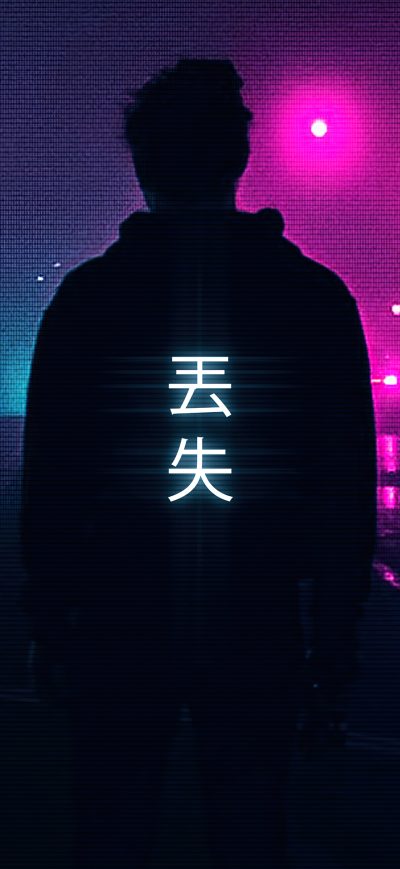 Fond d'écran iPhone Neon Light Guy 4k